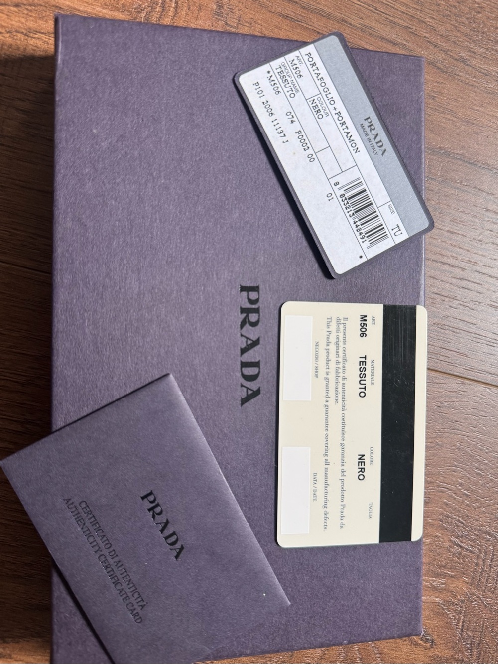PRADA Zip Around Tessuto Nylon Wallet in black with silver triangle hardware - Picture 3 of 10